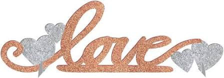 NAVY BRIDE GLITTER TABLE DECOR