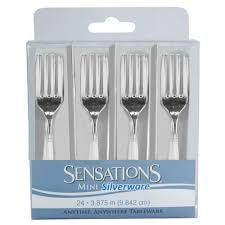 MINI FORKS METALLIC SILVER
