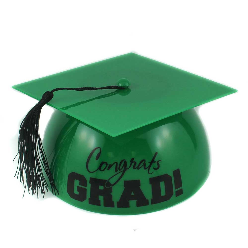 GRAD HAT CAKE TOPPER - GREEN