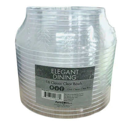 10 OZ CLASSIC CLEAR BOWL 16CT