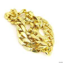 RAPPER GOLD CHAIN NECKLACE/BRACELET SET