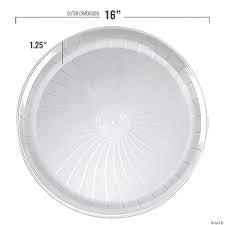16" ROUND TRAY CLEAR
