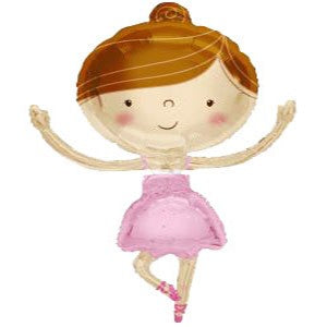 PINK BALLERINA 36" MYLAR
