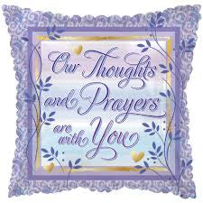 THOUGHTS AND PRAYERS 18" MYLAR