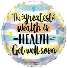 THE GREATEST WEALTH 18" MYLAR