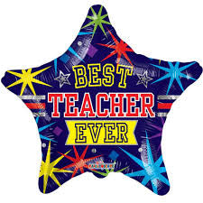 BEST TEACHER EVER STAR 18" MYLA