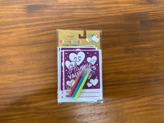 COLOR YOUR OWN VALENTINES HEARTS 8CT