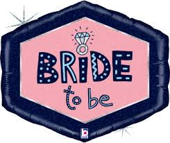 NAVY HOLO BRIDE TO BE 25" MYLAR