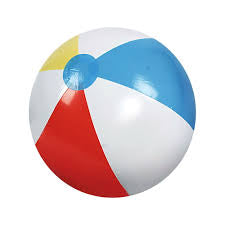 INFLATABLE 6 COLOR BEACH BALL