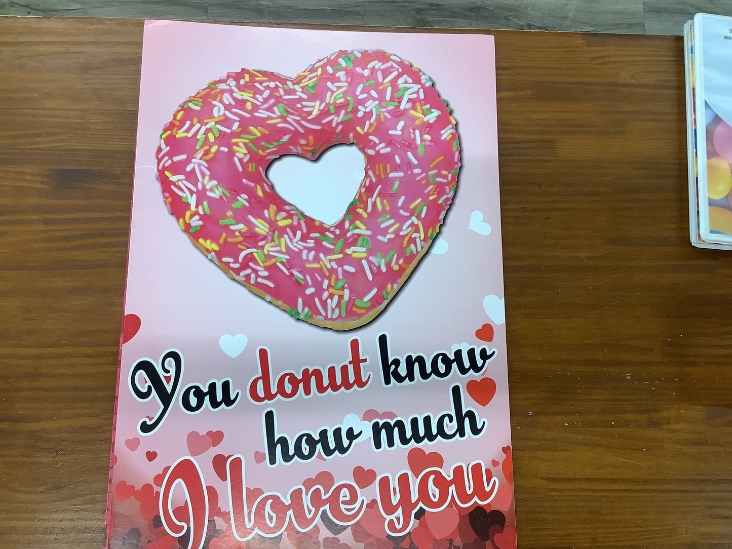 DONUT JUMBO VDAY CARD