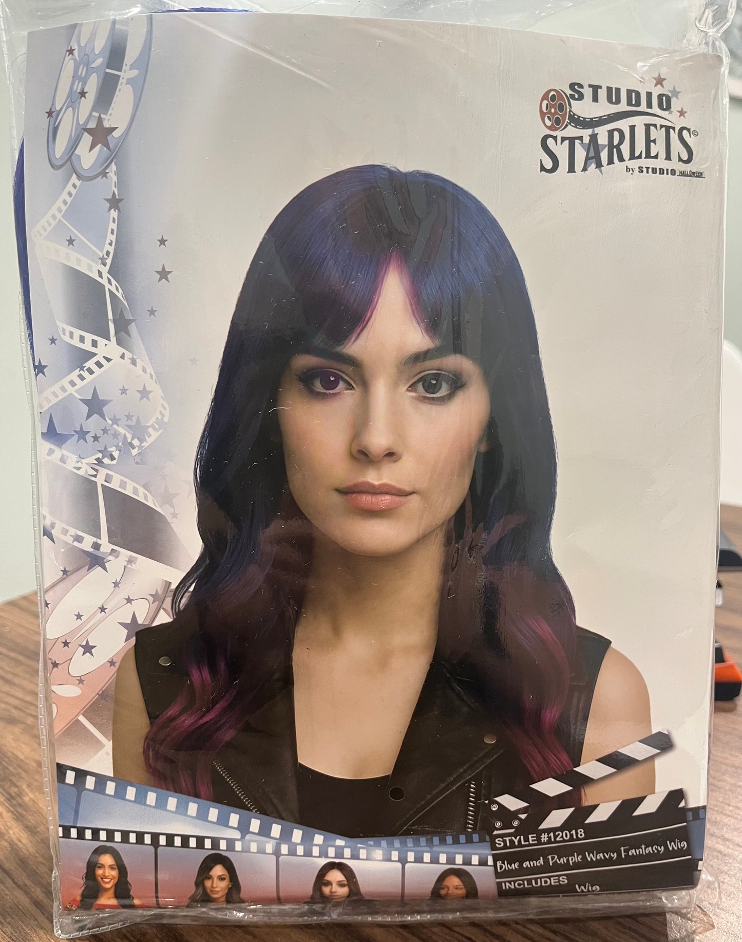 WAVY DUO TONE BLUE/PURPLE FANTASY WIG