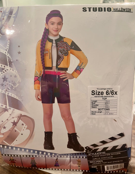 KPOP HUNTER SINGER GIRLS MEDIUM COSTUME