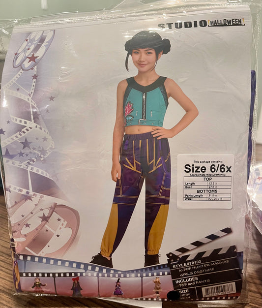 KPOP HUNTER MAKNAE GIRLS MEDIUM COSTUME