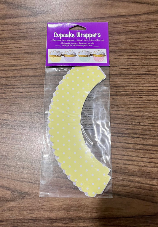 POLKA DOT EASTER CUPCAKE WRAPPERS