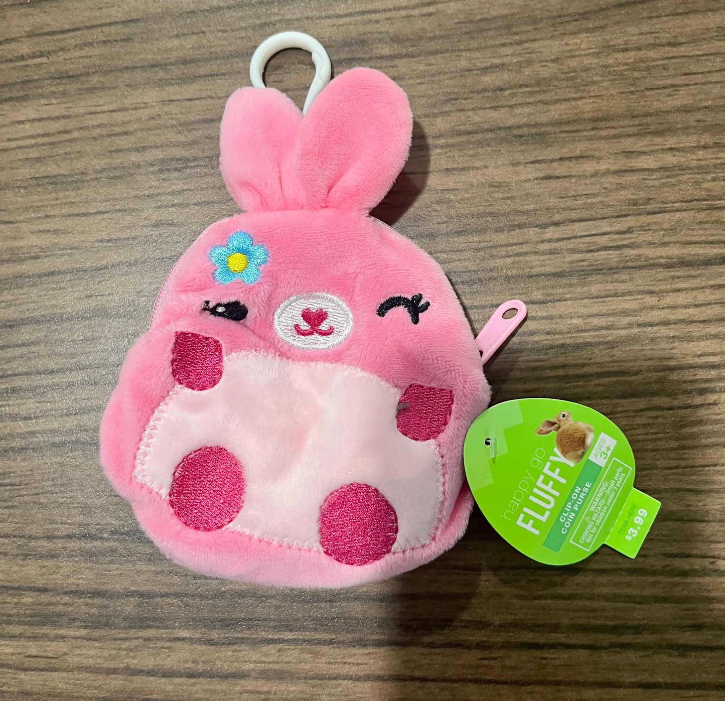 EASTER CLIP ON COIN PURSE - ASSORTED COLORS