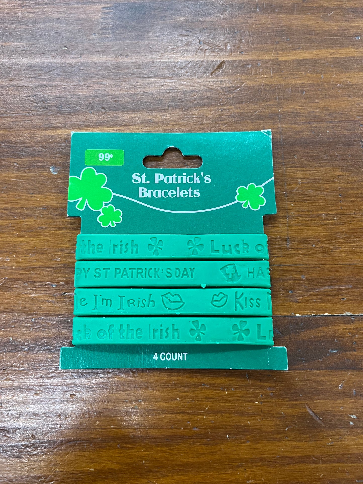 ST. PATRICK'S RUBBER BRACELETS