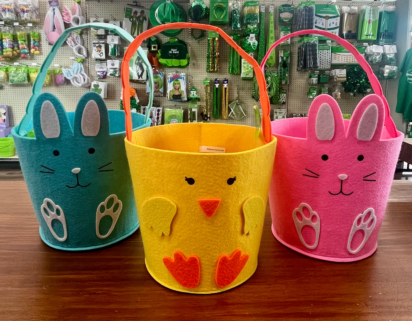 ASST FELT EASTER BASKETS