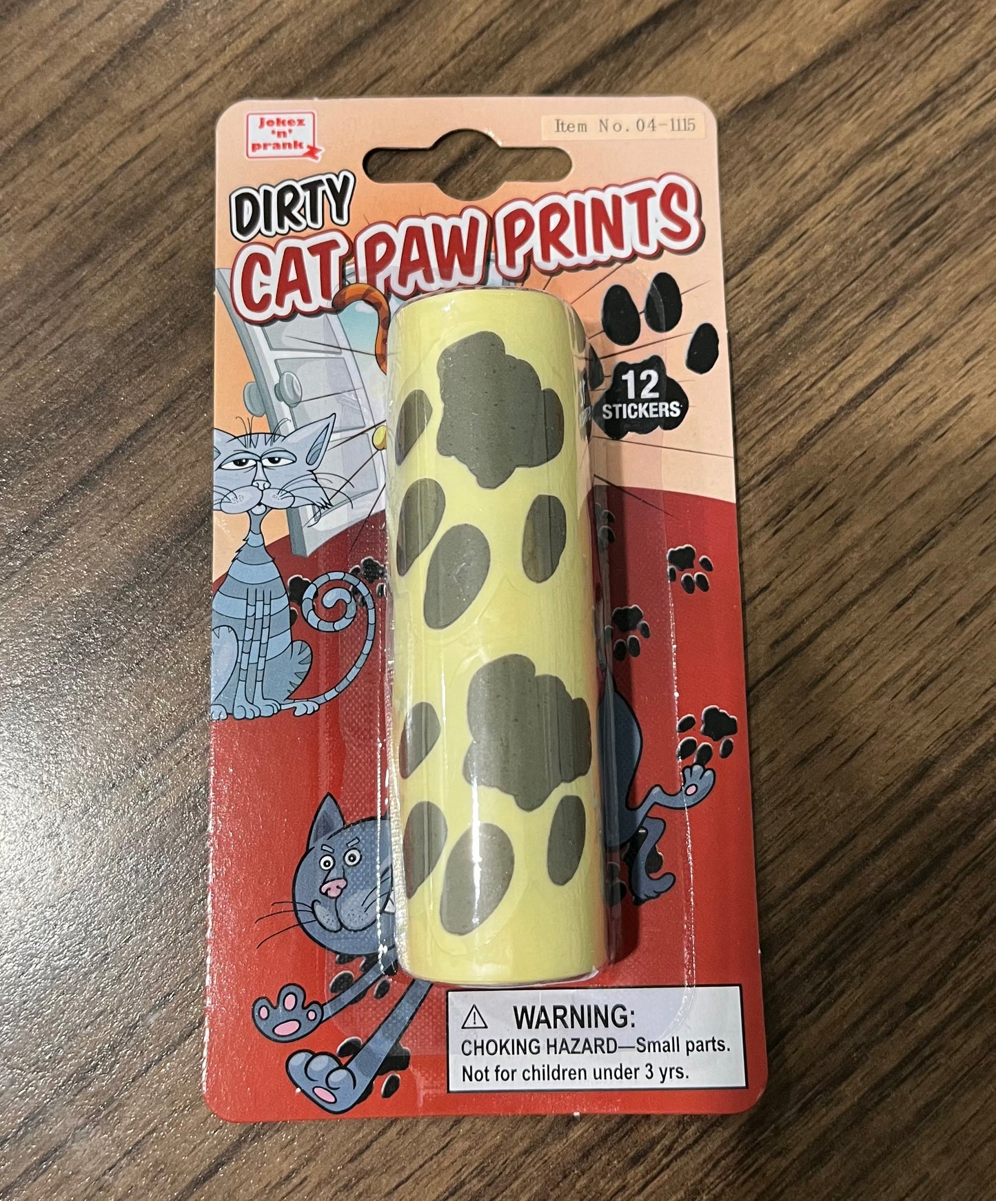 PRANKS - DIRTY CAT PAW PRINTS