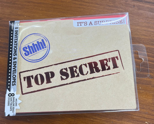 TOP SECRET INVITATIONS