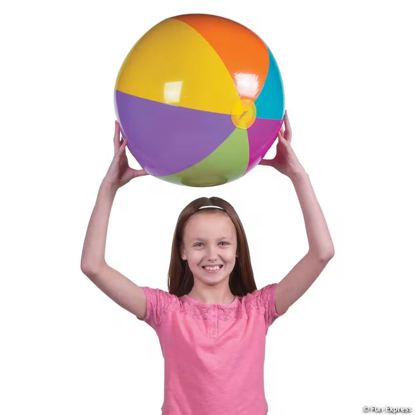 INFLATABLE 15" BRIGHT BEACH BALL