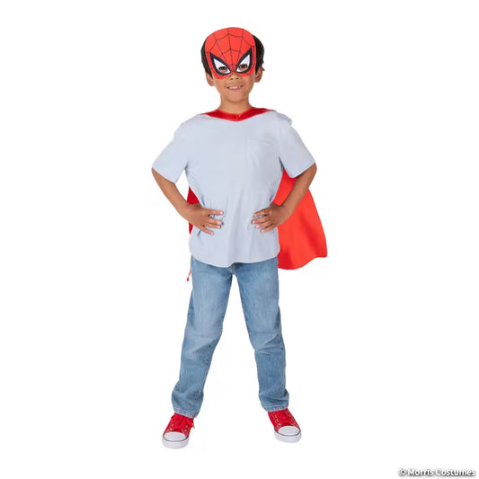 SPIDERMAN CHILD CAPE & MASK SET