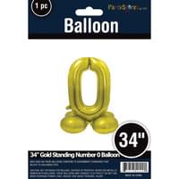 34" GOLD STANDING MYLAR # 0