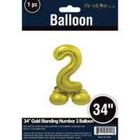 34" GOLD STANDING MYLAR # 2