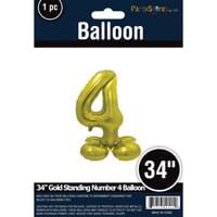 34" GOLD STANDING MYLAR # 4