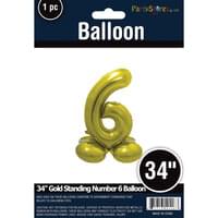 34" GOLD STANDING MYLAR # 6