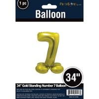 34" GOLD STANDING MYLAR # 7
