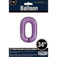 MATTE PURPLE 34" MYLAR # 0