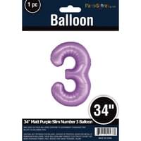 MATTE PURPLE 34" MYLAR # 3