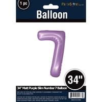 MATTE PURPLE 34" MYLAR # 7