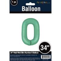 MATTE MINT 34" MYLAR # 0