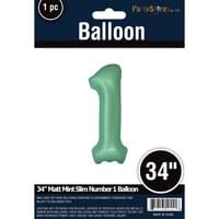 MATTE MINT 34" MYLAR # 1