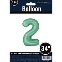 MATTE MINT 34" MYLAR # 2
