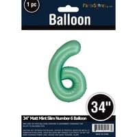 MATTE MINT 34" MYLAR # 6