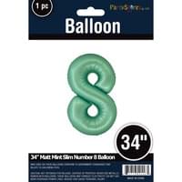 MATTE MINT 34" MYLAR # 8