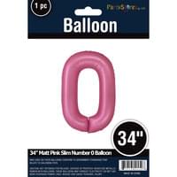 MATTE PINK 34" MYLAR # 0