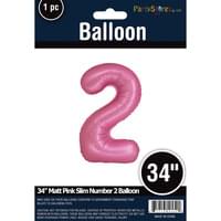 MATTE PINK 34" MYLAR # 2