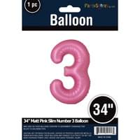MATTE PINK 34" MYLAR # 3