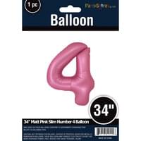 MATTE PINK 34" MYLAR # 4
