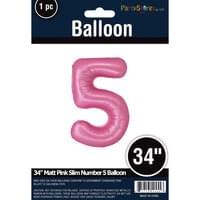 MATTE PINK 34" MYLAR # 5
