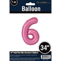 MATTE PINK 34" MYLAR # 6