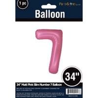 MATTE PINK 34" MYLAR # 7