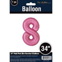 MATTE PINK 34" MYLAR # 8