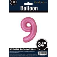 MATTE PINK 34" MYLAR # 9