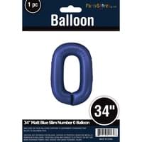 MATTE BLUE 34" MYLAR # 0