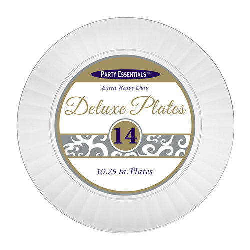 10.25" DELUXE PLATES CLEAR