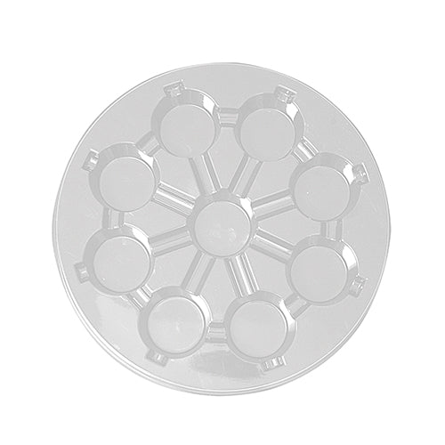 12" CUPCAKE TRAY 9 CAVITY CLEAR